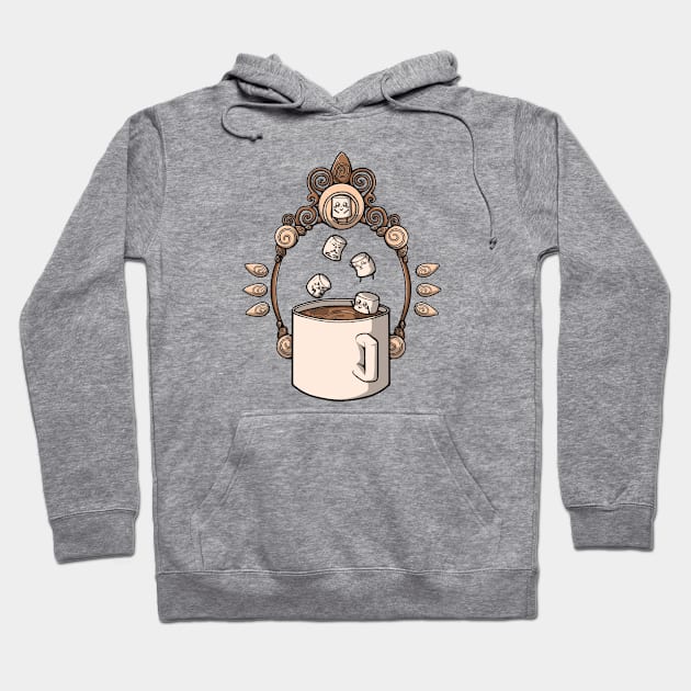 Cute Hot Cocoa With Marshmellows Hoodie by xMorfina